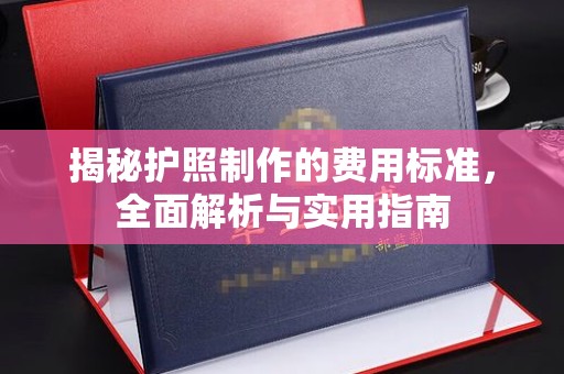 绥滨揭秘护照制作的费用标准，全面解析与实用指南